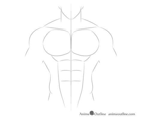 Useful drawing references and sketches for beginner artists. How to Draw Anime Muscular Male Body Step by Step ...
