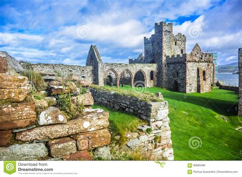 The Cathedral Inside Peel Castle At St Patrick S Isle Peel Isle Of