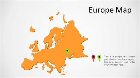 Europe Map Slidemodel