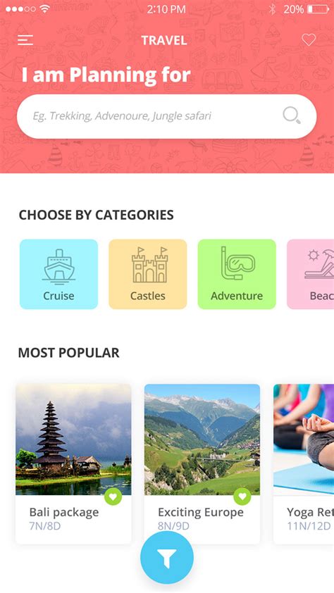 Travel App Design On Behance