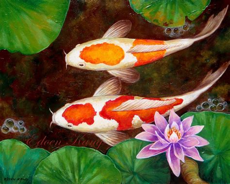 The Best 27 Simple Koi Fish Pond Drawing