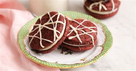 I couldn't find red velvet cake mix so i used chocolate cake mix and added red food coloring for the red! Red Velvet Cookies - Preppy Kitchen