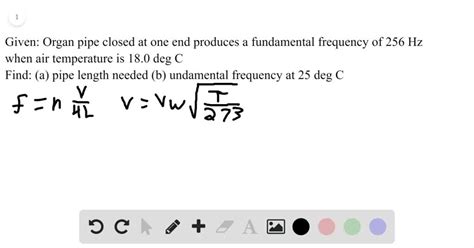 Solveda Find The Length Of An Organ Pipe Closed At One End That