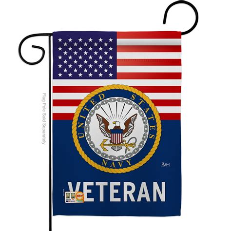 Us Navy Veteran Military Impressions Decorative Vertical 13 X 185