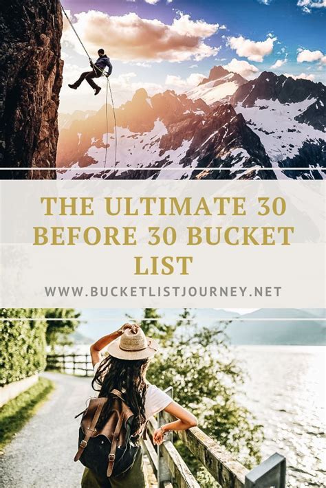 The Ultimate 30 Before 30 Bucket List Artofit