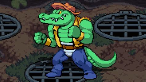 Tmnt Shredders Revenge Co Op Leatherhead Boss Fight Youtube