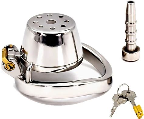 Jp New Stainless Steel Men Flat Chastity Lock Locked Chastity Device Cock Cage Escape