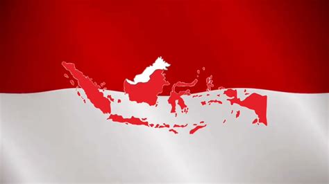 Background Bendera Merah Putih Berkibar Pulau Indonesiano Copyright