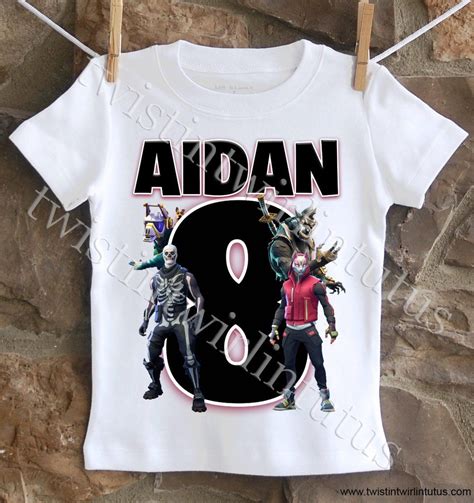 Doodlecraft fortnite themed birthday party ideas diy. Fortnite Birthday Shirt | Birthday shirts, Birthday boy ...