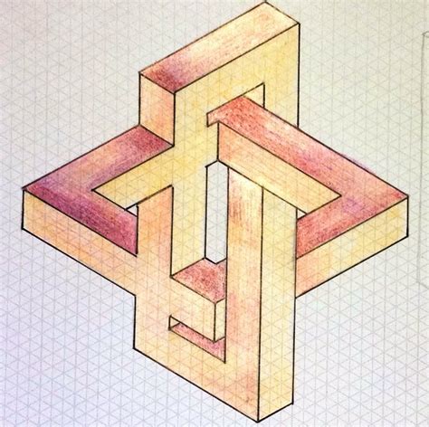 Impossible On Behance Geometric Drawing Graph Paper Art Optical