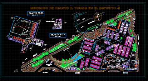 Mercado De Abasto En Autocad Librer A Cad