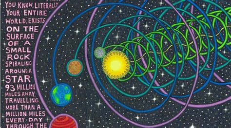 Vortex Movement Of Solar System Fractal Tree Space Artwork