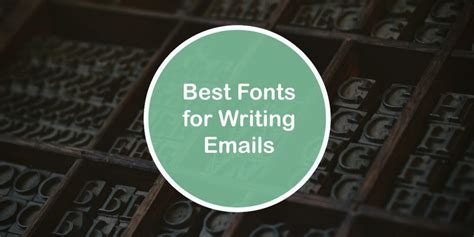 Email Typography 5 Best Fonts For Writing Sleek And Professional