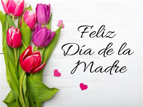 Mother S Day Card With Spanish Words Happy Mother S Day Stock Image