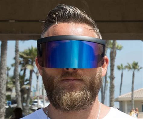 Futuristic Oversize Visor Sunglasses