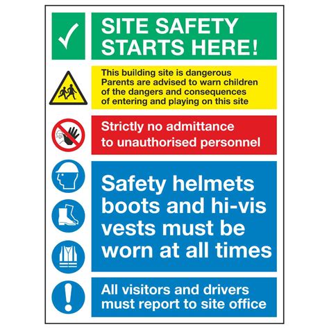 Site Safety Starts Here Linden Signs And Print