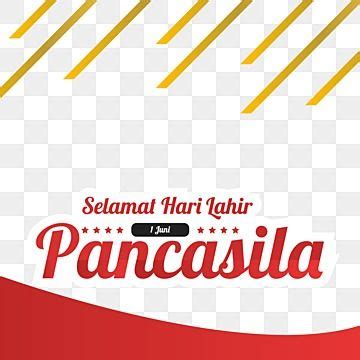 Pancasila Days Vector Design Images Twibbon Pancasila Day With Golden Element Design Pancasila