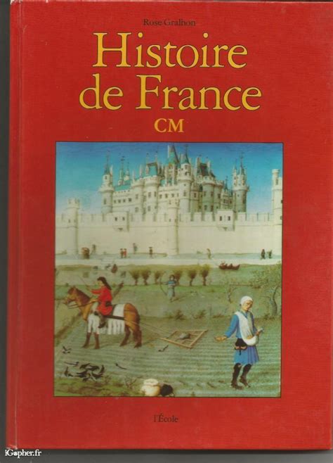 Livre Histoire De France Cm Rose Gralhon Igopherfr