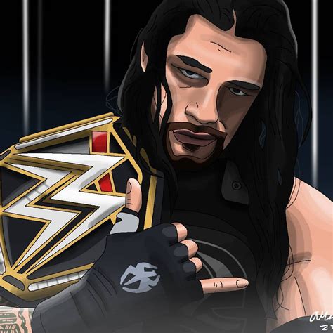 New Drawing Of The Big Dog Roman Reigns Drawing Painting Design