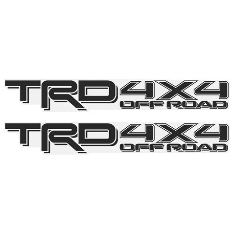 Buy TRD 4x4 Decals for Tacoma Bed, Offroad Racing Development Sticker