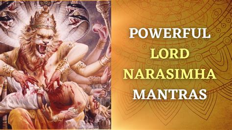 Powerful Lord Narasimha Mantras To For Protection Victory And Success