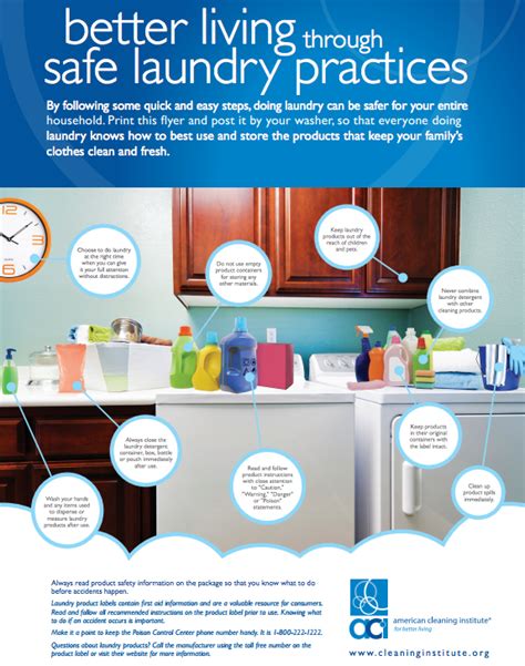 Safe Laundry Practices By American Cleaning Institute Safe Laundry