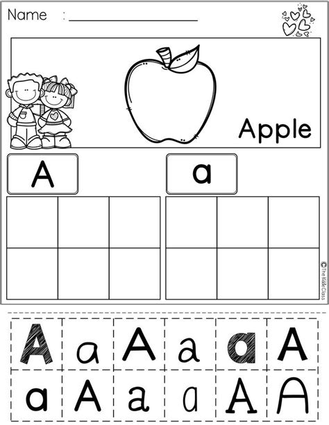 With the worksheets on the pages below, children will practice printing and recognizing letters. Pin on Preschool Ideas