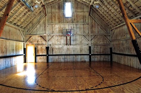 Barn With Basketball Court Indoor Half Court Basketball Size Home