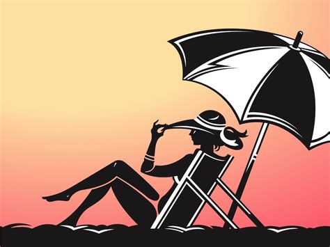 Download Beach Lady Vector Art & Graphics | freevector.com