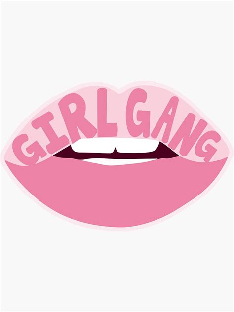 Girl Gang Sticker For Sale By Zariagrace Redbubble