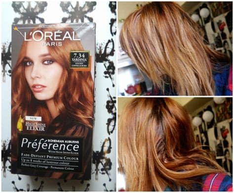 I am naturally a brunette, and had died my hair red months before cutting it which left it with this beautiful chestnut with auburn shades in the right light. REVIEW // L'OREAL PARIS BOHEMIAN AUBURN HAIR DYE | Good ...