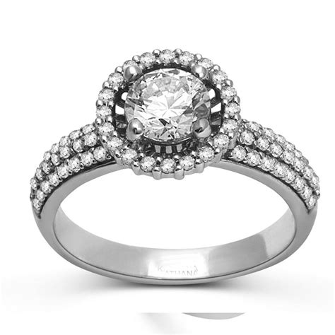 We have unique halo rings, from halo diamond rings and halo wedding rings to rose gold halo rings and more. Luxurious Halo Cheap Engagement Ring 1.00 Carat Round Cut Diamond on Gold - JeenJewels