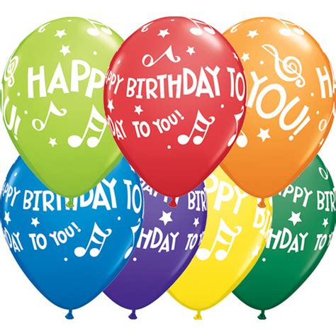 Choose from birthday sheet music for such popular songs as happy birthday to you!, happy birthday to you! 11" Printed Latex Balloons, Happy Birthday To You Music ...