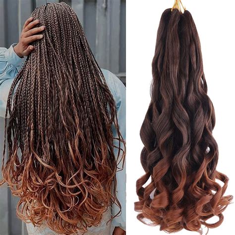 24 Inch French Curly Braiding Hair 6 Pack Loose Wavy Spiral Curl French