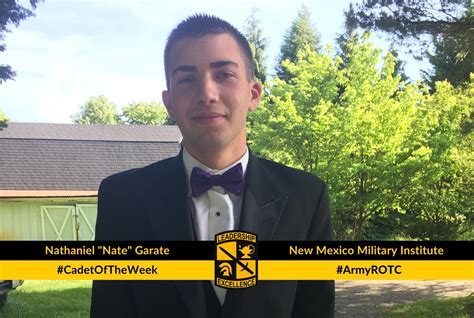 Cadet Of The Week Nathaniel Nate Garate Article The United