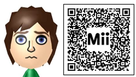 An Image Of A Man With Blue Eyes Next To A Qr Code
