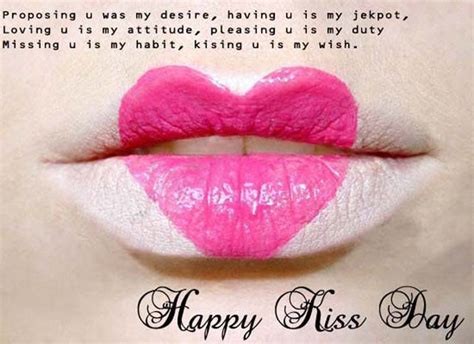 This day reminds me of spring ice melting leaves growing with green newness and everything spring to life in a wonderful way such happen on this new year our love will spring to life. Kiss Day SMS Images Quotes Wallpapers Messages Status | Kiss Day Greetings Wishes Pics Pictures ...