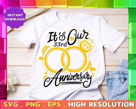 33rd Anniversary Svg Its Our 33rd Anniversary Svg Etsy