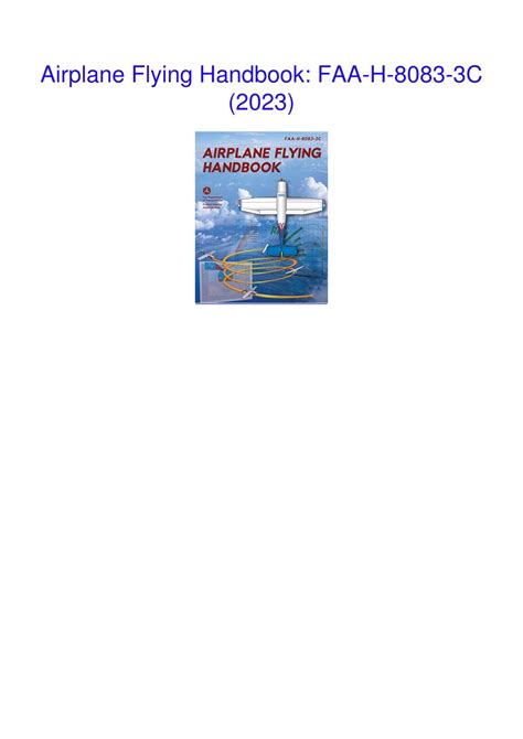 Ppt Ebook Airplane Flying Handbook Faa H 8083 3c 2023 Powerpoint