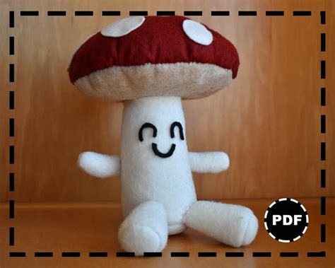 Sewing Pattern Mushroom Plushie Pdf Instructions Included Etsy