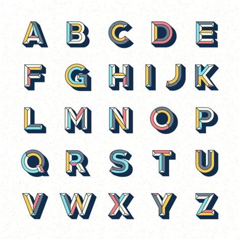 Alphabet Template Design Eps Vector Uidownload