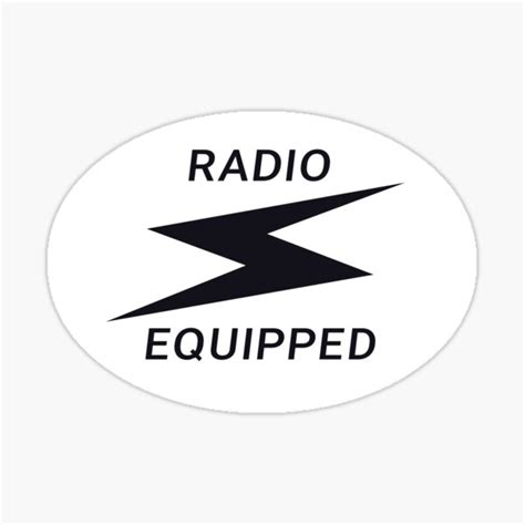 Radio Equipped Sticker By Green Over Red Redbubble