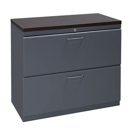 teknion used two drawer 30 inch lateral file with laminate top gray national office interiors