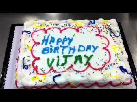 You can write your name on the. vijay sir birthday cake sriLanka 2012 - YouTube
