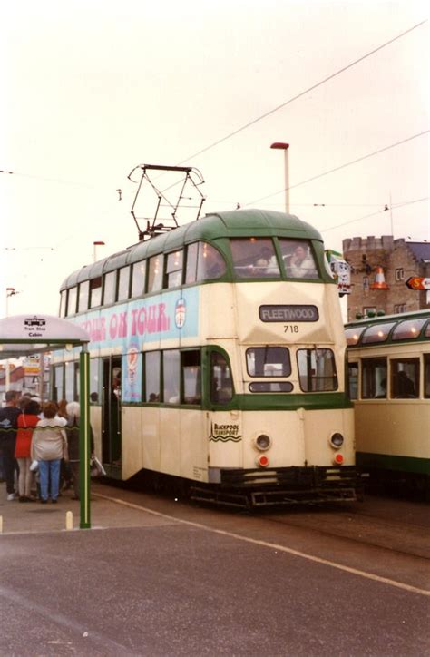 Maybe you would like to learn more about one of these? Blackpool Transport 718 at Uncle Tom's Cabin on 13.7.1996 ...