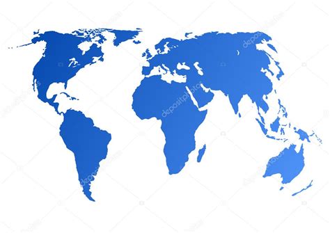 Blue World Map — Stock Photo © Alexwhite 2080753