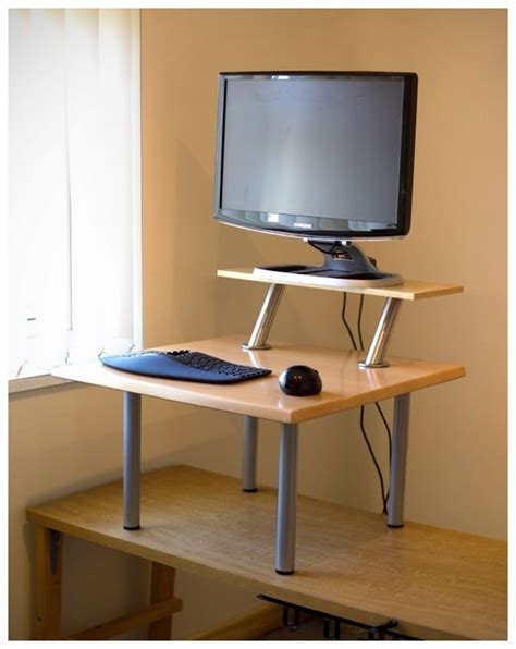 Apply a layer of varnish and bright paint coat to get a sophisticated look. Make Your Own Standing Desk to Create High Comfort Working ...