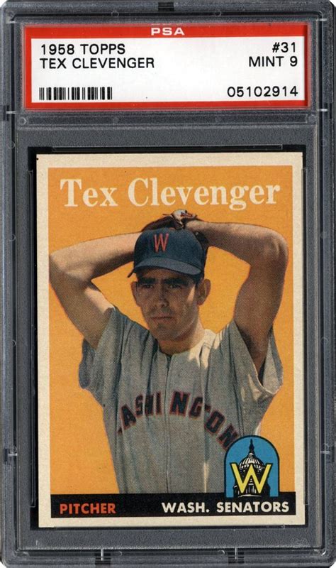 1958 Topps Tex Clevenger Psa Cardfacts®