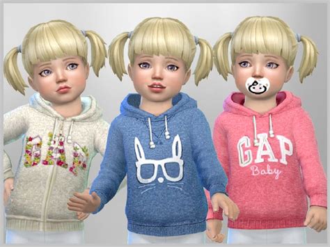 Toddler Girls Hoodie By Sweetdreamszzzzz At Tsr Sims 4 Updates