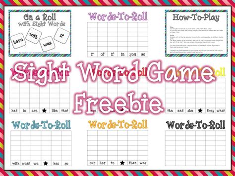Download Roll A Sight Word Blank Template Internetred